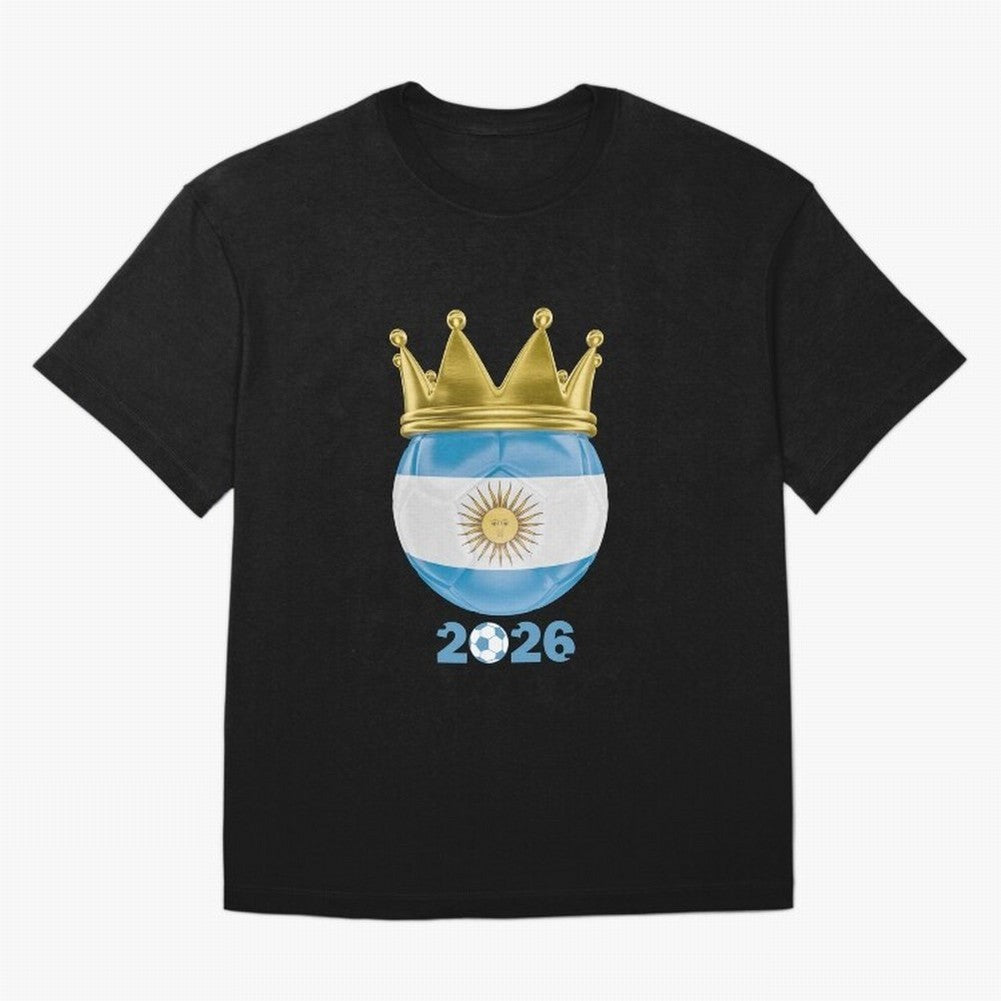 Argentina Football Champion Crown 2026 Classic T-Shirt Celebrate Fan Favorites in FIFA World Cup 2026 USA Canada Mexico Spirit, Featuring England, France and Netherlands, Mbappe and Neymar, Game Day Rituals, Football Legends, Country Pride and the