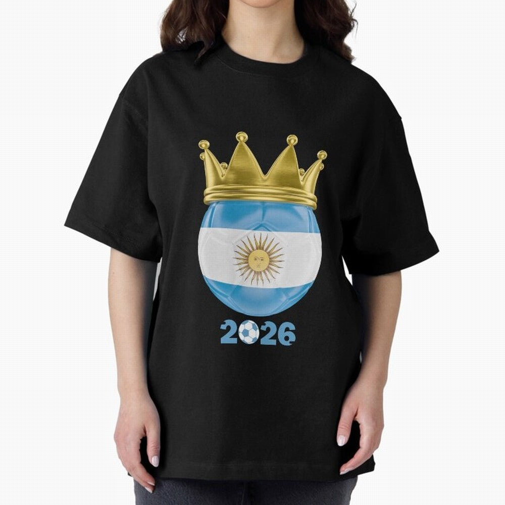 Argentina Football Champion Crown 2026 Classic T-Shirt Celebrate Fan Favorites in FIFA World Cup 2026 USA Canada Mexico Spirit, Featuring England, France and Netherlands, Mbappe and Neymar, Game Day Rituals, Football Legends, Country Pride and the