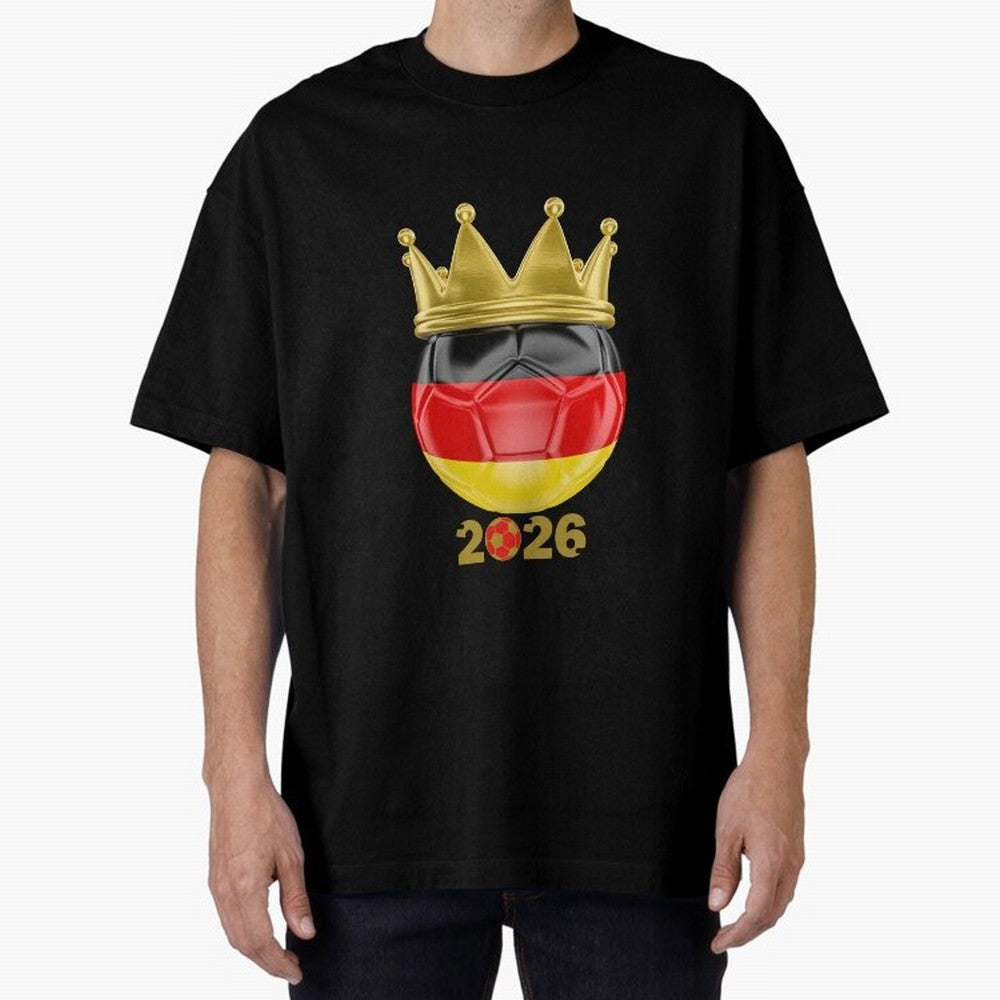 Germany Football Champion Crown 2026 Classic T-Shirt Celebrate the Biggest Stage of Global Football Passion for FIFA World Cup 2026 USA Canada Mexico, Filled with Neymar, England, France and Netherlands, Fan Favorite Moments, National Team Passion,
