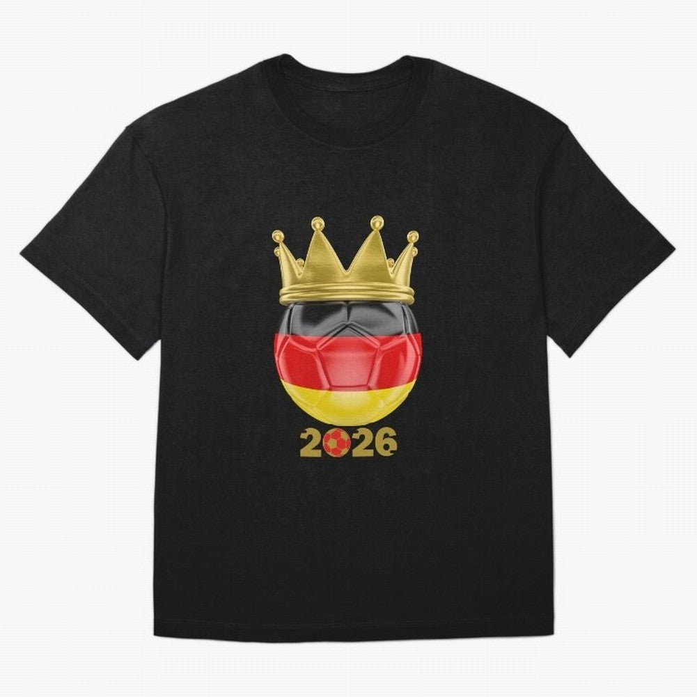 Germany Football Champion Crown 2026 Classic T-Shirt Celebrate the Biggest Stage of Global Football Passion for FIFA World Cup 2026 USA Canada Mexico, Filled with Neymar, England, France and Netherlands, Fan Favorite Moments, National Team Passion,