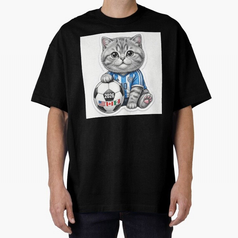 Cute Soccer Kitten #10 - FIFA 2026 World Cup Fan Art Classic T-Shirt Get Ready for Global Football Passion for FIFA World Cup 2026, Made for Neymar, Haaland and Cristiano Ronaldo, France, Sports Nostalgia, International Competition, Famous Players