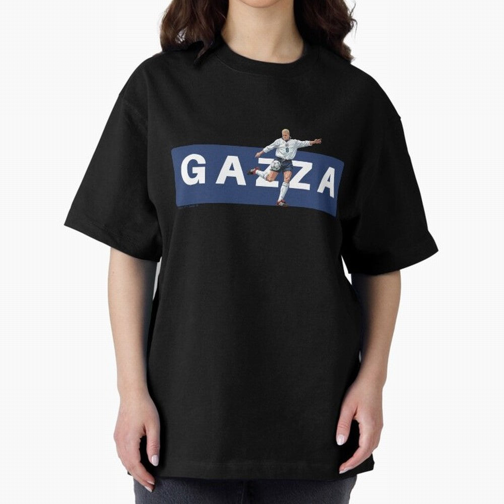 Gazza England Retro T-shirt Classic T-Shirt Fuel Your Fan Pride for FIFA World Cup 2026 for Fans of Messi, Neymar and Mbappe and Netherlands, Bringing Vintage Soccer Flavor, Modern Football Stars, National Flags and Final Night Emotion; Created for