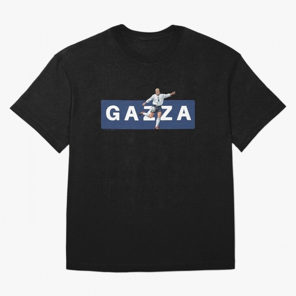 Gazza England Retro T-shirt Classic T-Shirt Fuel Your Fan Pride for FIFA World Cup 2026 for Fans of Messi, Neymar and Mbappe and Netherlands, Bringing Vintage Soccer Flavor, Modern Football Stars, National Flags and Final Night Emotion; Created for