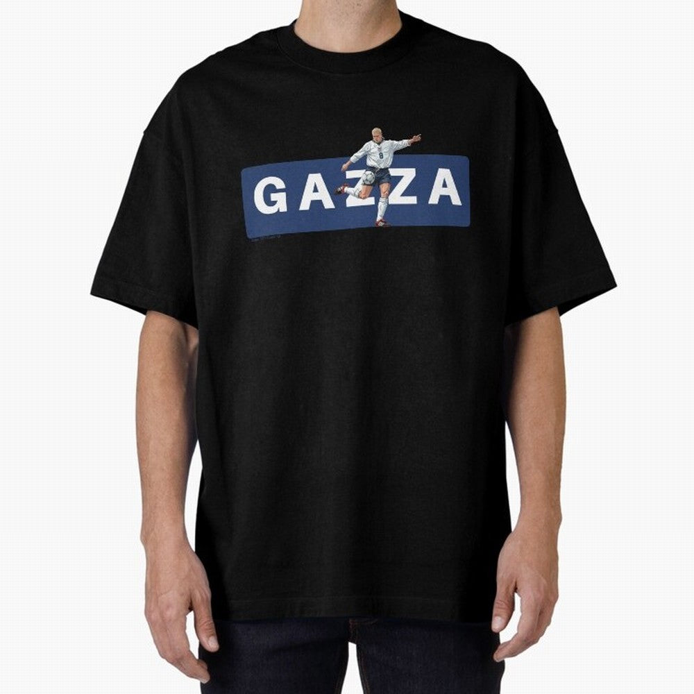 Gazza England Retro T-shirt Classic T-Shirt Fuel Your Fan Pride for FIFA World Cup 2026 for Fans of Messi, Neymar and Mbappe and Netherlands, Bringing Vintage Soccer Flavor, Modern Football Stars, National Flags and Final Night Emotion; Created for