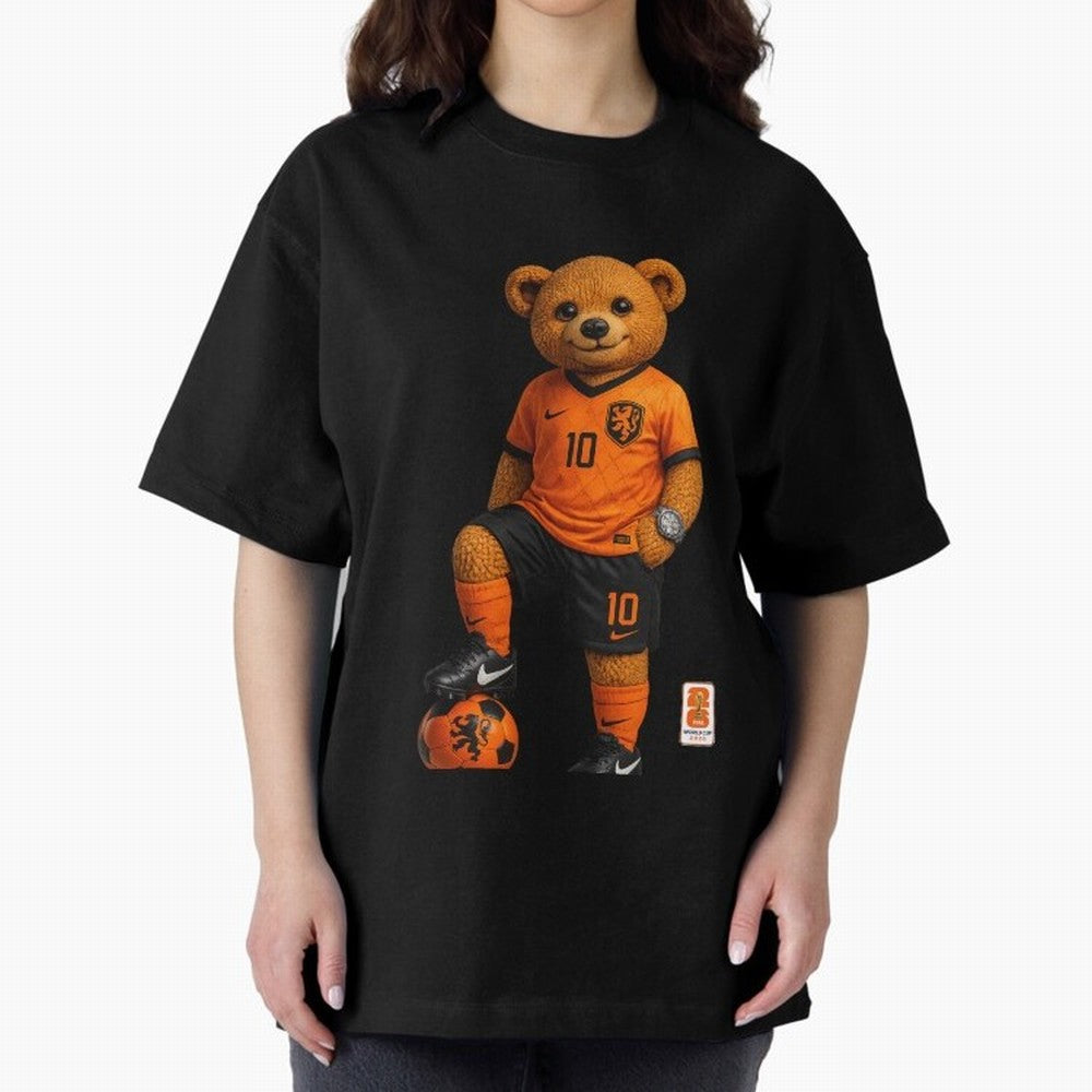 Netherlands Soccer Bear World Cup Teddy Bear Classic T-Shirt Upgrade the FIFA World Cup 2026 Group Stage Journey through CR7 and Messi Highlights, Portugal, Spain and Germany Pride, Stadium Chants, National Pride, Trophy Dreams and Unforgettable