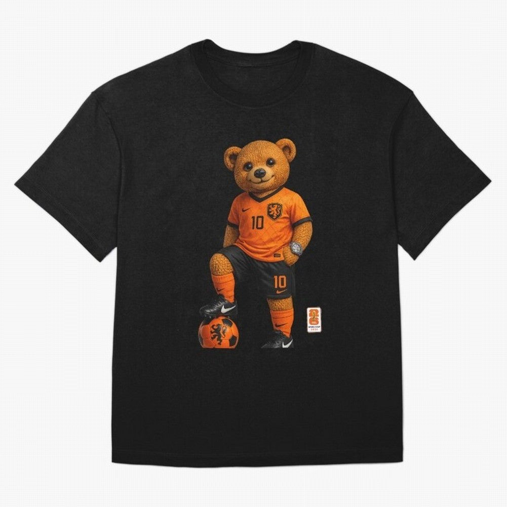 Netherlands Soccer Bear World Cup Teddy Bear Classic T-Shirt Upgrade the FIFA World Cup 2026 Group Stage Journey through CR7 and Messi Highlights, Portugal, Spain and Germany Pride, Stadium Chants, National Pride, Trophy Dreams and Unforgettable