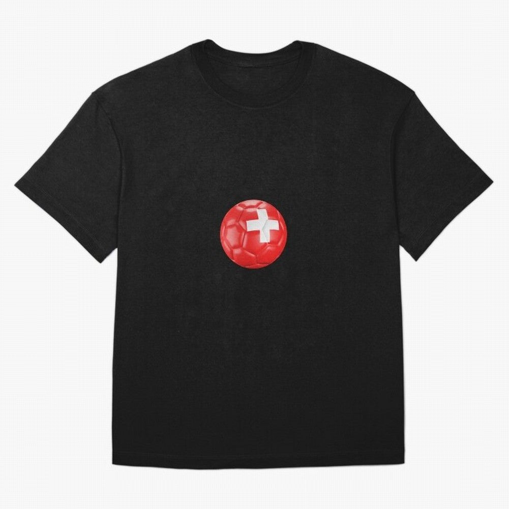Switzerland Football Classic T-Shirt Stand Proud for Match Day Hype around FIFA World Cup 2026, Messi and Cristiano Ronaldo, Portugal, Spain and Germany, Goal Celebration Energy, Supporter Heritage, Football Icons and Worldwide Tournament Joy;