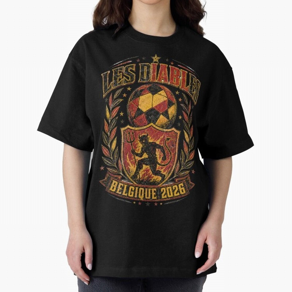 Les Diables Rouges Belgique 2026 World Cup Soccer T-Shirt Classic T-Shirt Discover FIFA World Cup 2026 Group Stage Celebrating CR7, Spain Energy, Champion Mindset, Group Stage Buzz, Knockout Tension and Passionate Fan Culture; Ideal for Fans Who