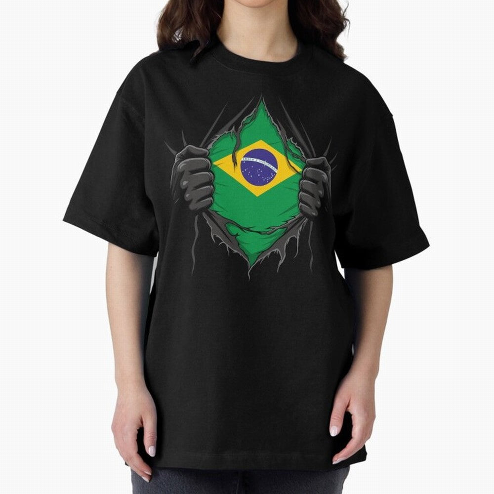 Brazil Flag - National Team Fans Classic T-Shirt Share the Excitement of Global Football Passion for FIFA World Cup 2026, Filled with Messi, CR7 and Mbappe, Spain and Netherlands, Supporter Pride, Iconic Celebrations, Legendary Names and Global