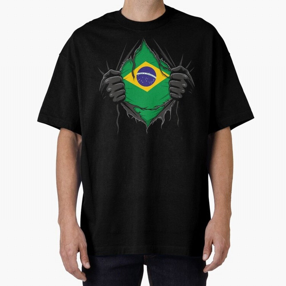 Brazil Flag - National Team Fans Classic T-Shirt Share the Excitement of Global Football Passion for FIFA World Cup 2026, Filled with Messi, CR7 and Mbappe, Spain and Netherlands, Supporter Pride, Iconic Celebrations, Legendary Names and Global