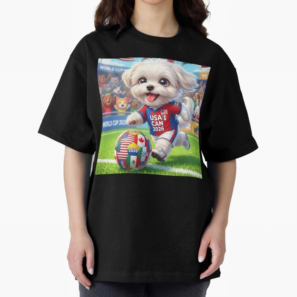 Cute Maltese Soccer Star - FIFA 2026 World Cup Edition Classic T-Shirt Carry the FIFA World Cup 2026 Group Stage Journey through Mbappe and Neymar Highlights, France Pride, Champion Mindset, Group Stage Buzz, Knockout Tension and Passionate Fan