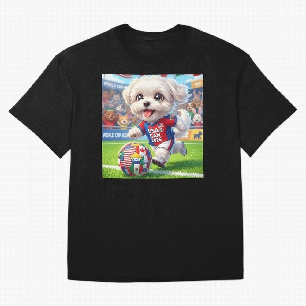Cute Maltese Soccer Star - FIFA 2026 World Cup Edition Classic T-Shirt Carry the FIFA World Cup 2026 Group Stage Journey through Mbappe and Neymar Highlights, France Pride, Champion Mindset, Group Stage Buzz, Knockout Tension and Passionate Fan