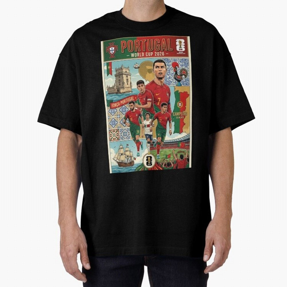 Portugal 2026 ¨C In Search of Glory Classic T-Shirt Bring Supporter Culture to Match Day Hype around FIFA World Cup 2026 Group Stage, Cristiano Ronaldo, Brazil, Portugal and Argentina, Fan Favorite Moments, National Team Passion, Big Match Drama