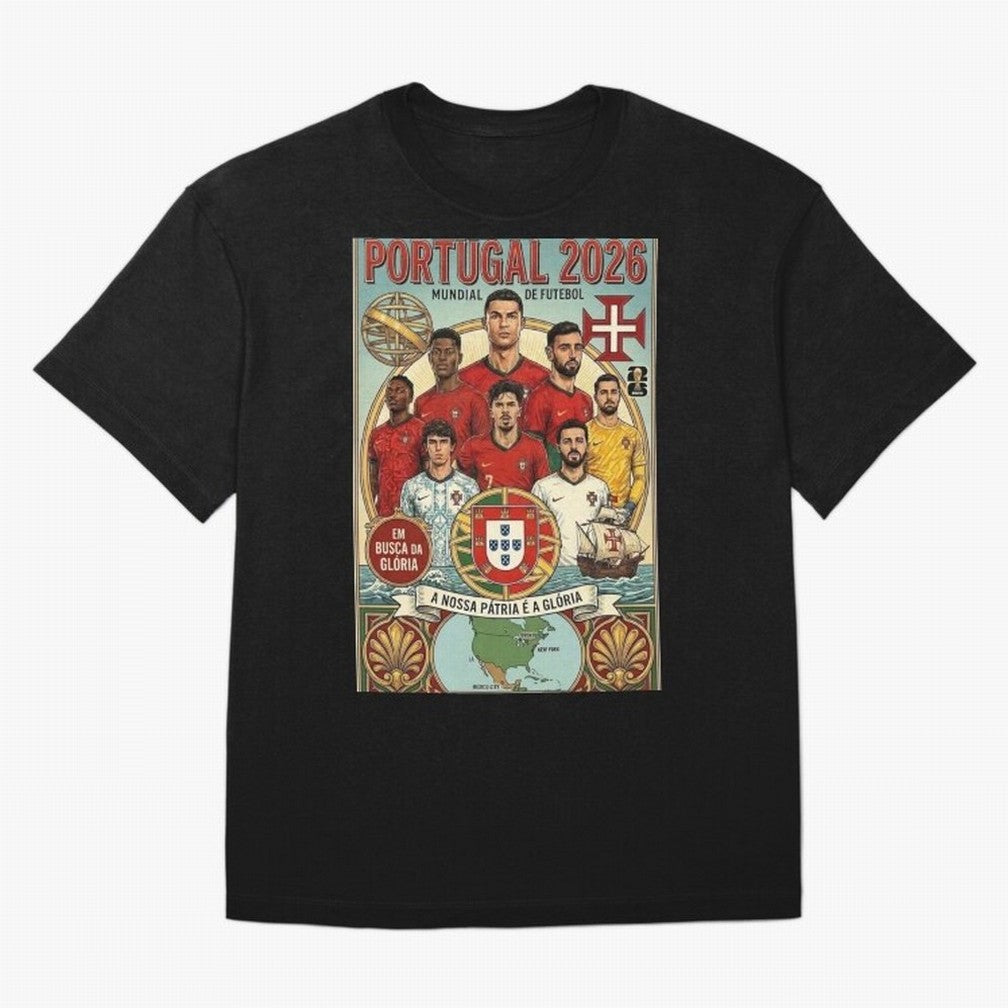 Portugal 2026 ¨C In Search of Glory Classic T-Shirt Refresh the FIFA World Cup 2026 USA Canada Mexico Journey through Neymar Highlights, Argentina and Brazil Pride, Global Supporter Spirit, Legendary Goals, National Colors and Tournament