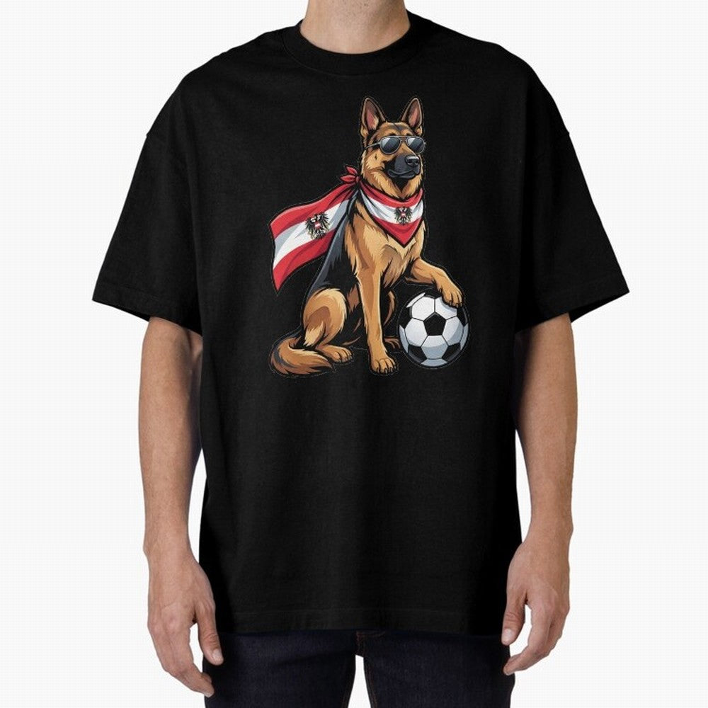 Austrian football dog Classic T-Shirt Feel the Trophy Chase of Global Football Passion for FIFA World Cup 2026 USA Canada Mexico, Capturing Haaland, England, France and Netherlands, Worldwide Fan Energy, Dramatic Goals, Stadium Lights and
