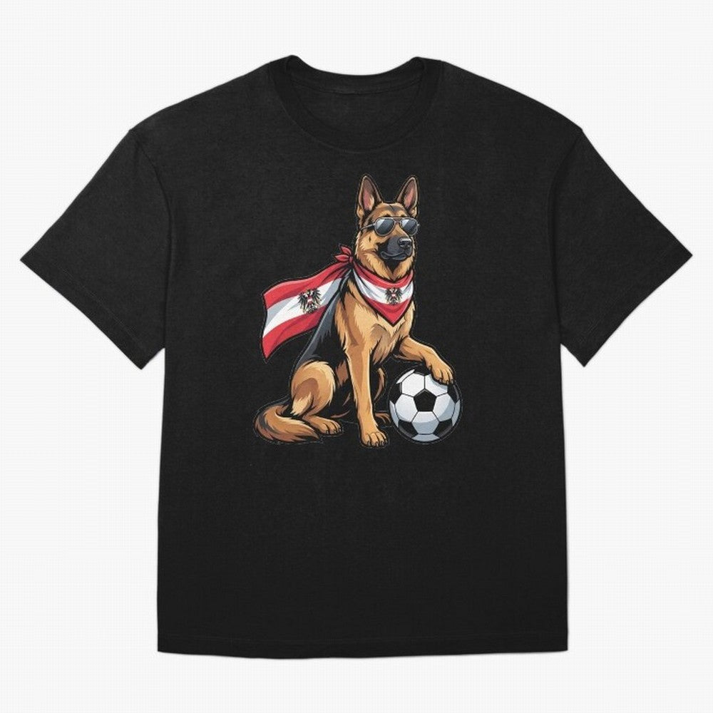 Austrian football dog Classic T-Shirt Feel the Trophy Chase of Global Football Passion for FIFA World Cup 2026 USA Canada Mexico, Capturing Haaland, England, France and Netherlands, Worldwide Fan Energy, Dramatic Goals, Stadium Lights and
