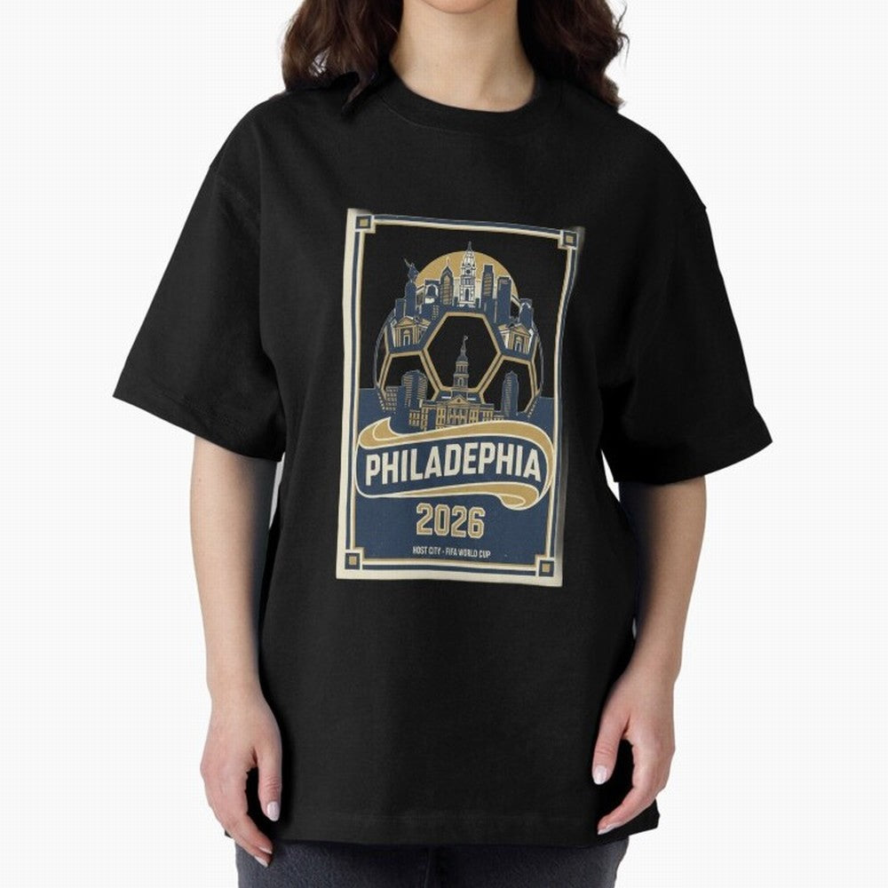 Philadelphia 2026 ¨C Vintage Soccer Host City Tee Classic T-Shirt Bring a Champion Mindset to FIFA World Cup 2026 Group Stage for Fans of Haaland and France, Bringing Classic Soccer Heritage, Championship Pressure, Fan Loyalty and International