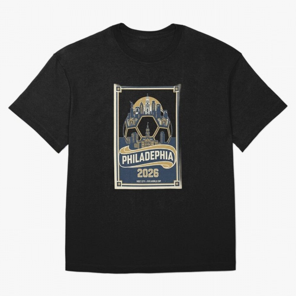 Philadelphia 2026 ¨C Vintage Soccer Host City Tee Classic T-Shirt Bring a Champion Mindset to FIFA World Cup 2026 Group Stage for Fans of Haaland and France, Bringing Classic Soccer Heritage, Championship Pressure, Fan Loyalty and International