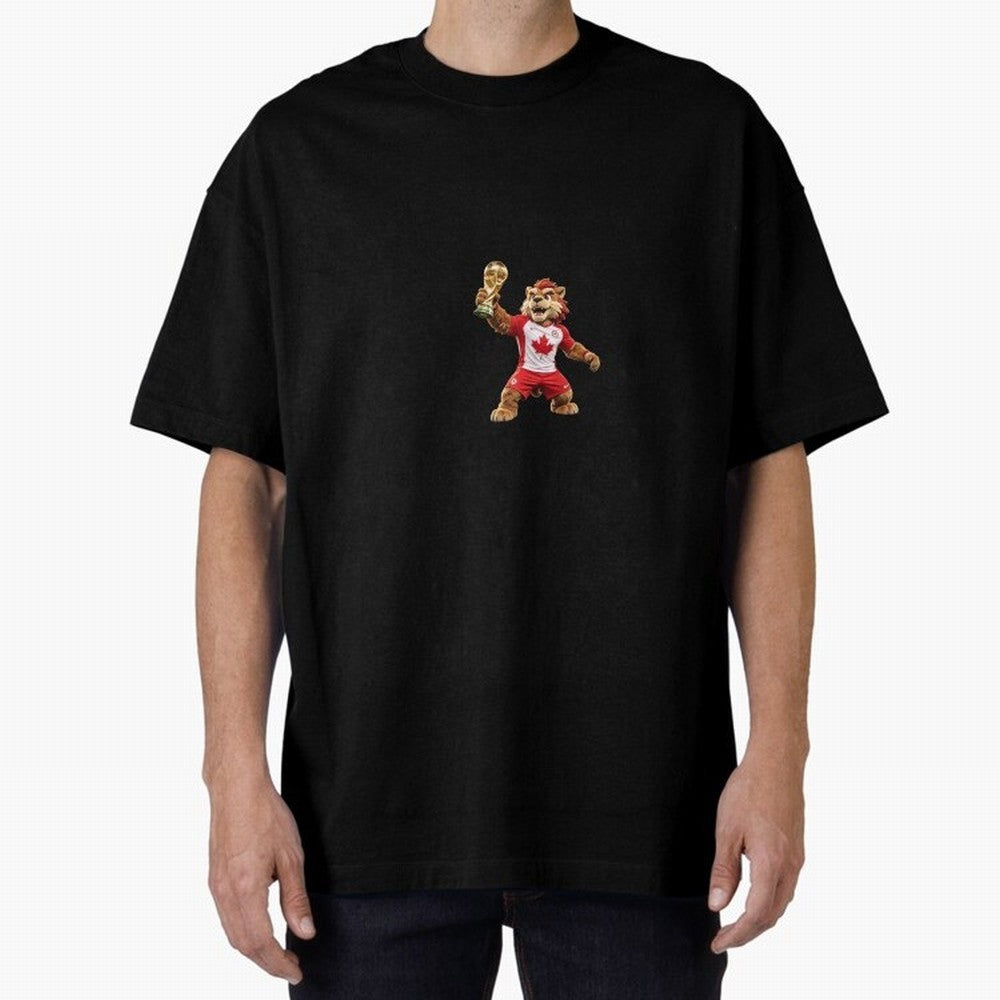 Canada Soccer Mascot Champion - Canadian Football Victory Trophy 2026 Classic T-Shirt Carry FIFA World Cup 2026 USA Canada Mexico for Fans of Messi and Cristiano Ronaldo and Brazil, Bringing Worldwide Fan Energy, Dramatic Goals, Stadium Lights and