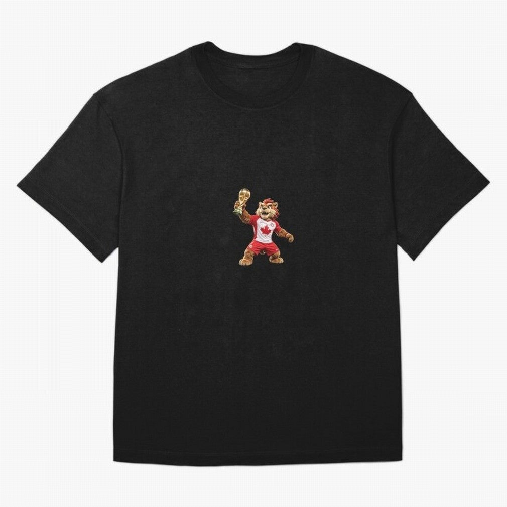 Canada Soccer Mascot Champion - Canadian Football Victory Trophy 2026 Classic T-Shirt Carry FIFA World Cup 2026 USA Canada Mexico for Fans of Messi and Cristiano Ronaldo and Brazil, Bringing Worldwide Fan Energy, Dramatic Goals, Stadium Lights and