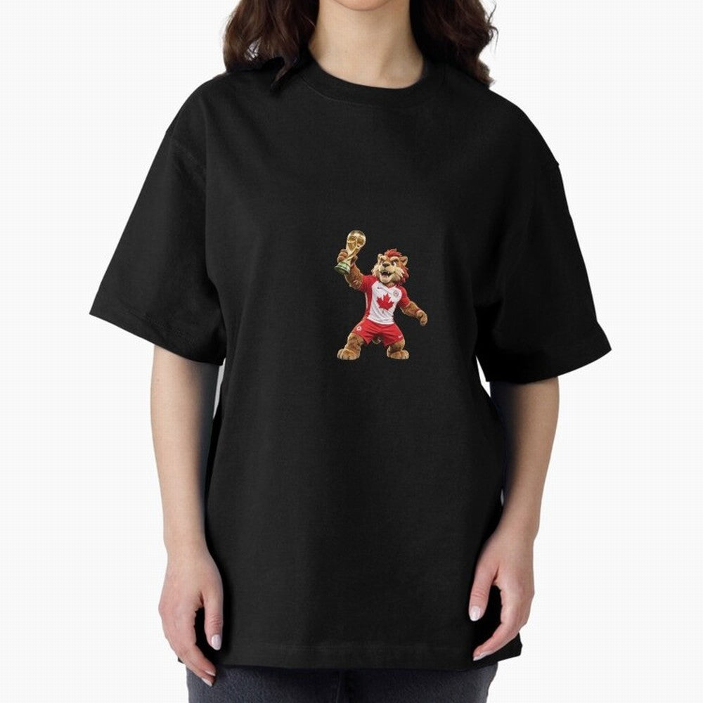 Canada Soccer Mascot Champion - Canadian Football Victory Trophy 2026 Classic T-Shirt Carry FIFA World Cup 2026 USA Canada Mexico for Fans of Messi and Cristiano Ronaldo and Brazil, Bringing Worldwide Fan Energy, Dramatic Goals, Stadium Lights and