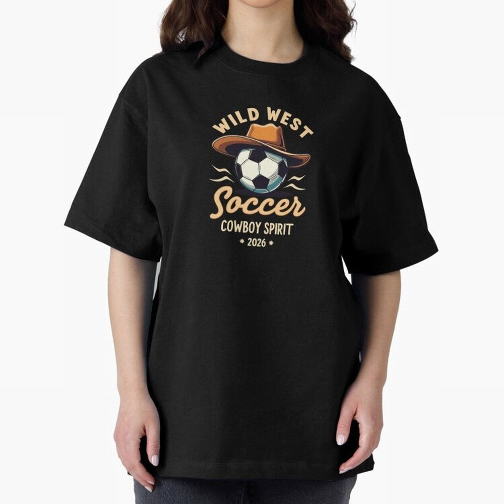 Wild West Soccer Cowboy Spirit World Cup 2026 Classic T-Shirt Carry the Dream of Match Day Hype around FIFA World Cup 2026 USA Canada Mexico, CR7 and Messi, Argentina, France and Brazil, Retro Football Energy, Iconic Rivalries, Trophy Chase Drama