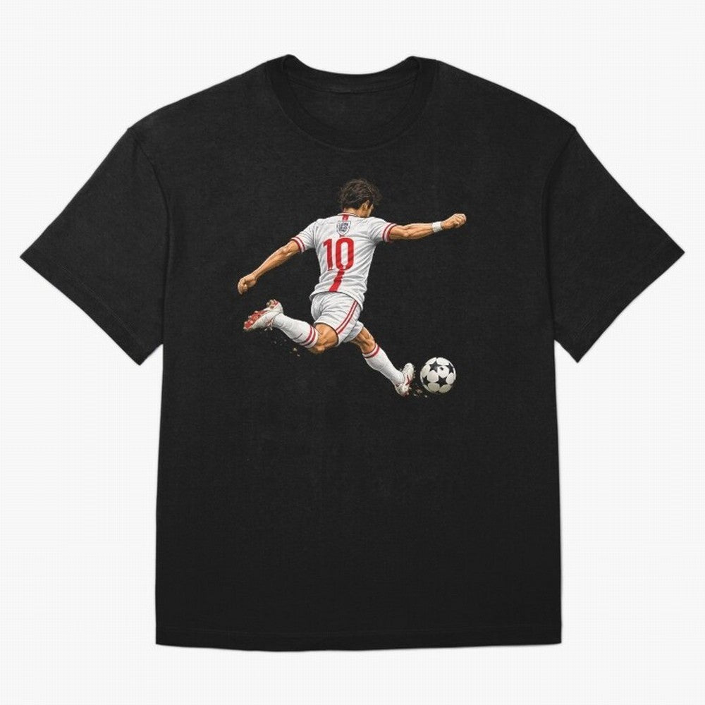 England Football Sticker Number 10 Three Lions Classic T-Shirt Feel the Trophy Chase of FIFA World Cup 2026 Group Stage for Fans of Messi and Spain and Netherlands, Bringing Soccer Culture, Superstar Moments, National Team Dreams and Competitive