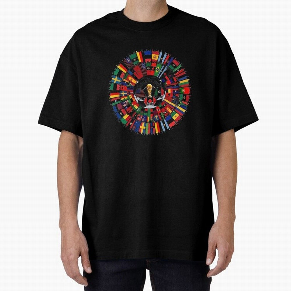 Vibrant 2026 World Cup International Flag Splash Classic T-Shirt Celebrate Golden Goal Energy in the FIFA World Cup 2026 Group Stage Journey through Haaland and Mbappe Highlights, Netherlands Pride, Classic Soccer Heritage, Championship Pressure,