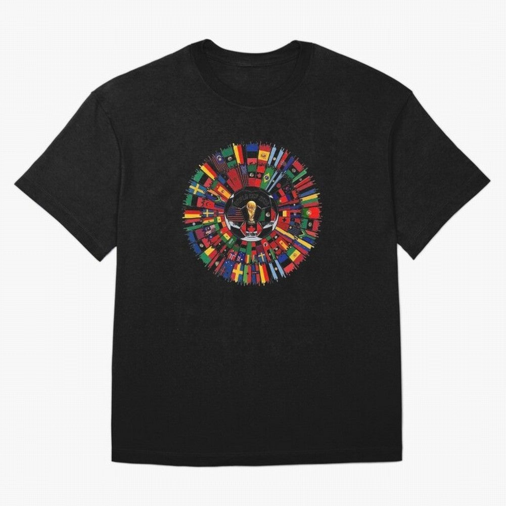 Vibrant 2026 World Cup International Flag Splash Classic T-Shirt Celebrate Golden Goal Energy in the FIFA World Cup 2026 Group Stage Journey through Haaland and Mbappe Highlights, Netherlands Pride, Classic Soccer Heritage, Championship Pressure,