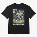 Argentina Cat World Cup 2026 ¨C Geometric Football Art Classic T-Shirt Celebrate the Magic of the FIFA World Cup 2026 Journey through CR7 Highlights, Netherlands Pride, Soccer Culture, Superstar Moments, National Team Dreams and Competitive Fire;