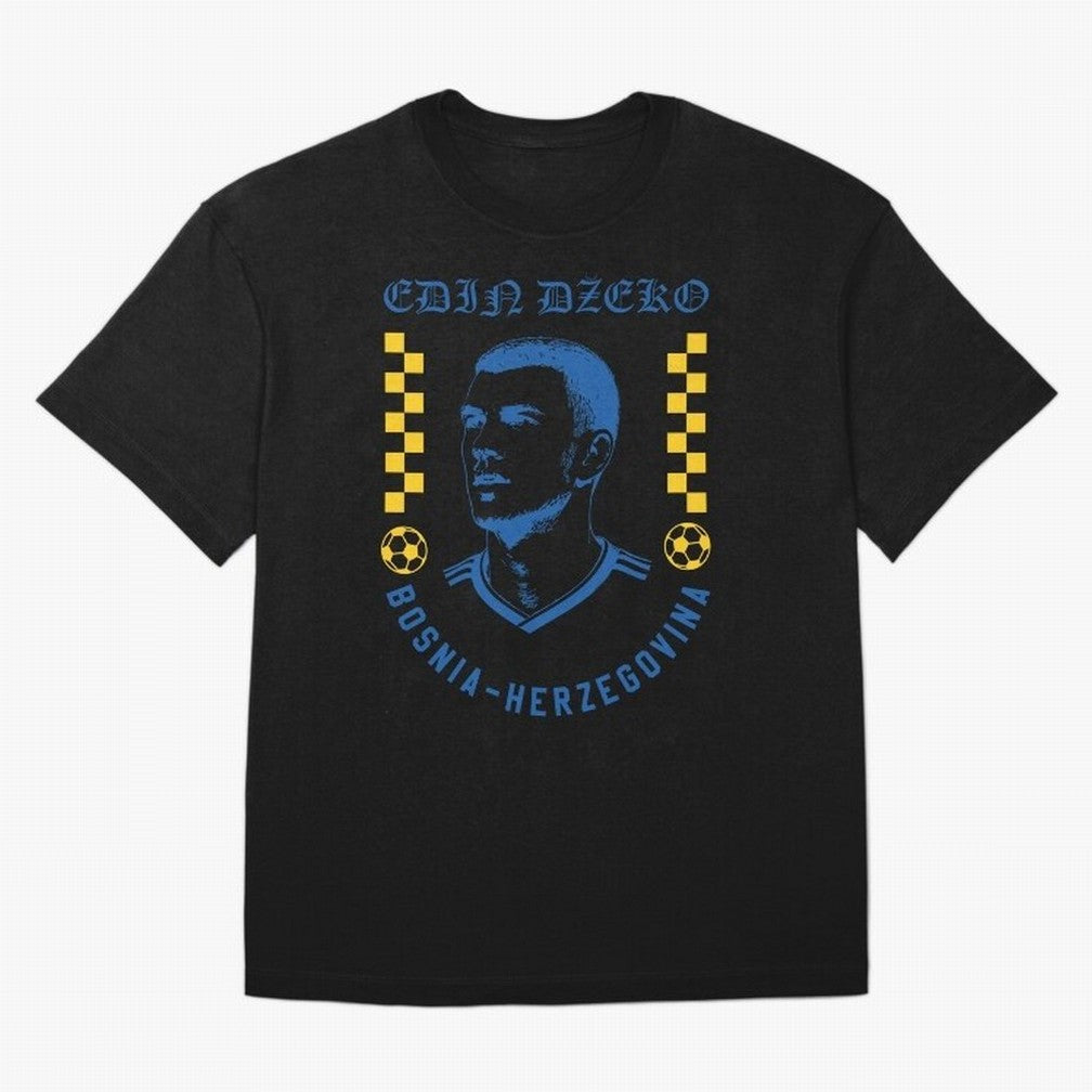 D?eko Bosnia Herzegovina Soccer Legend Retro Football Shirt Classic T-Shirt Live for the Drama of FIFA World Cup 2026 Group Stage for Fans of Mbappe and Neymar and Spain and Netherlands, Bringing Champion Mindset, Group Stage Buzz, Knockout Tension