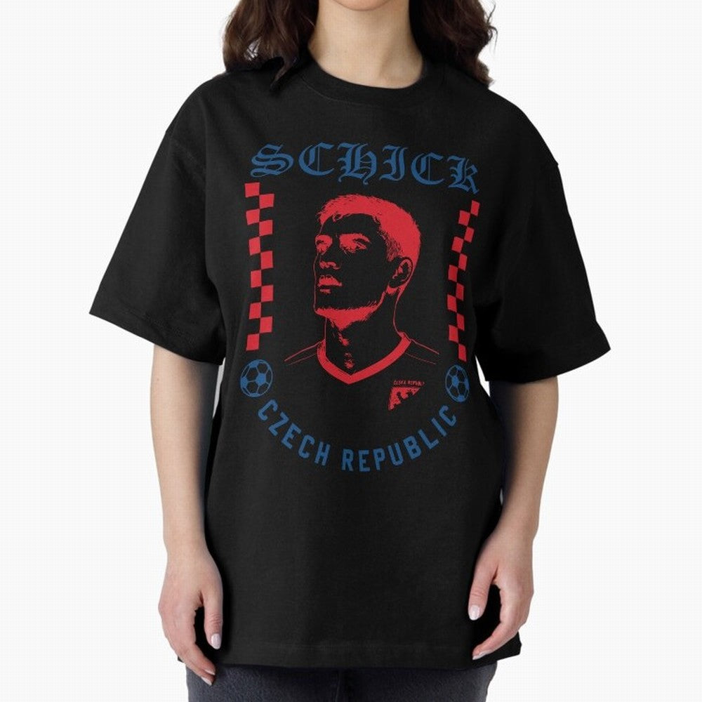 Schick Czech Republic Soccer Legend Retro Football Graphic Classic T-Shirt Stand Proud for FIFA World Cup 2026 Spirit, Built around Netherlands, Mbappe, Sports Nostalgia, International Competition, Famous Players and Unforgettable Victories; Great