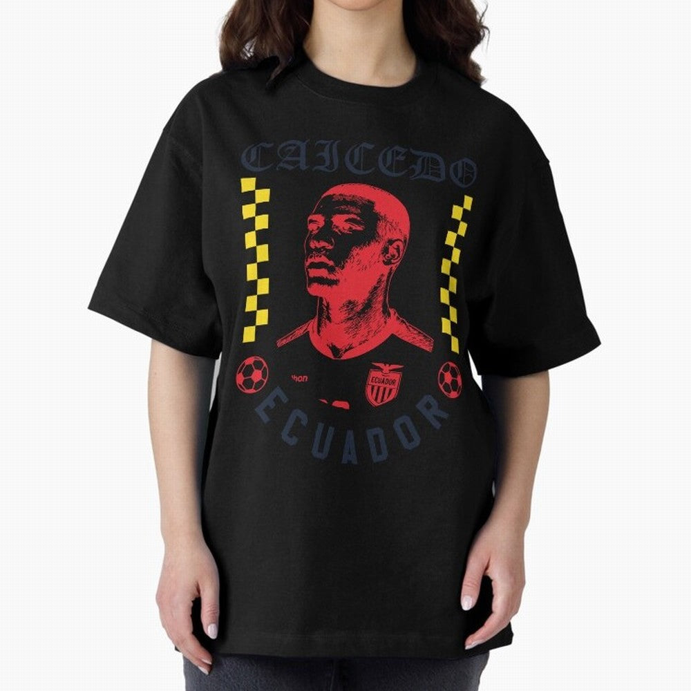 Caicedo Ecuador Soccer Star Retro Football Fan Design Classic T-Shirt Join the FIFA World Cup 2026 Group Stage Journey through Mbappe and Neymar Highlights, Spain Pride, Football History, Final Match Energy, Crowd Noise and Once in a Lifetime
