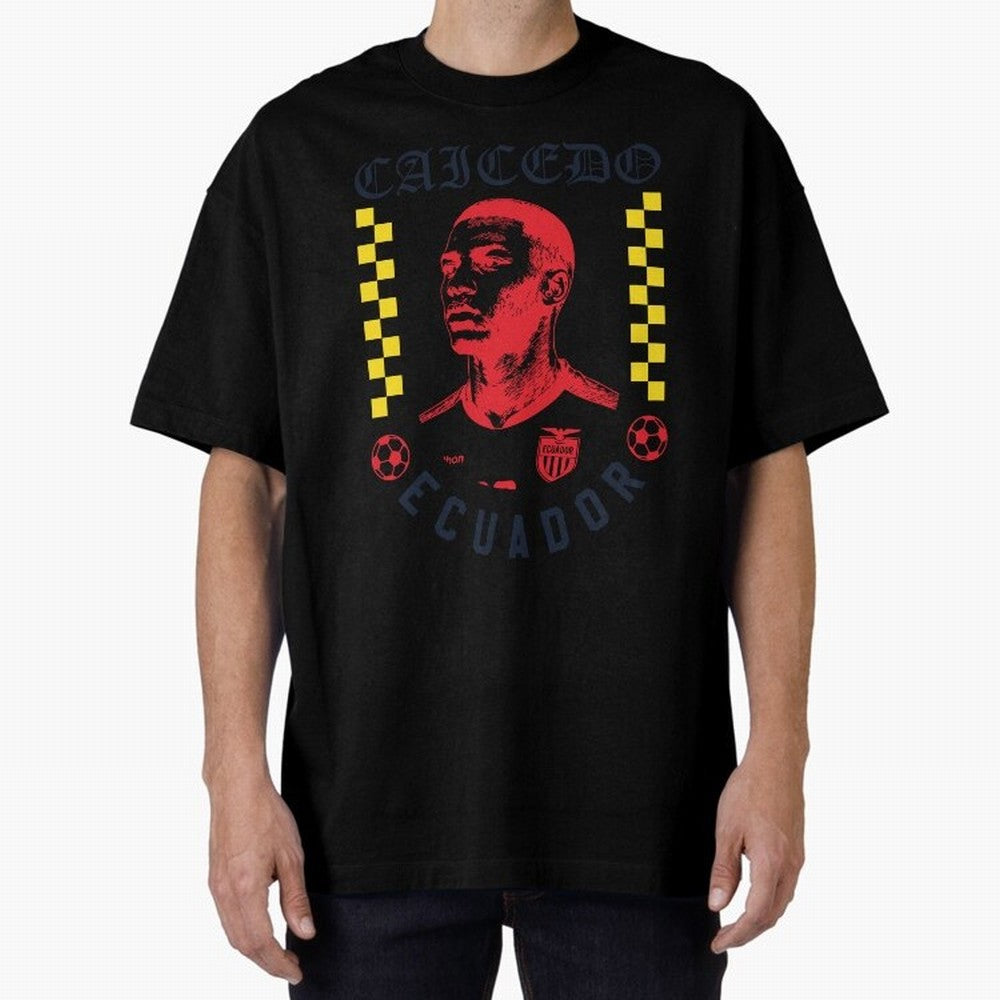 Caicedo Ecuador Soccer Star Retro Football Fan Design Classic T-Shirt Join the FIFA World Cup 2026 Group Stage Journey through Mbappe and Neymar Highlights, Spain Pride, Football History, Final Match Energy, Crowd Noise and Once in a Lifetime