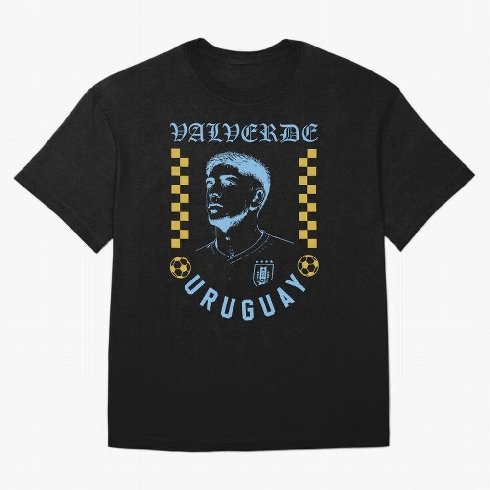 Valverde Uruguay Soccer Star Retro Football Fan Design Classic T-Shirt Celebrate Every Goal in Global Football Passion for FIFA World Cup 2026 Group Stage, Inspired by CR7, England, Fan Favorite Moments, National Team Passion, Big Match Drama and