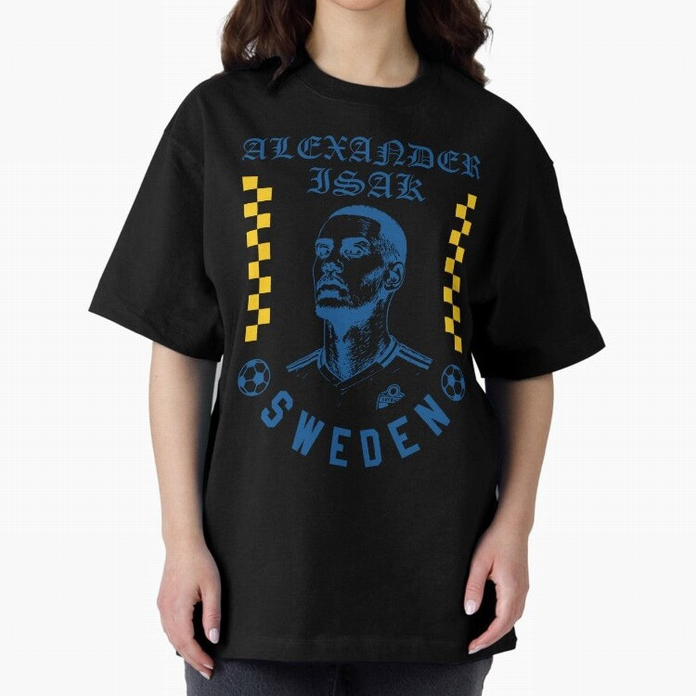 Alexander Isak Sweden Soccer Star Retro Football Fan Design Classic T-Shirt Mark Global Football Passion for FIFA World Cup 2026 USA Canada Mexico, Highlighting Messi and Cristiano Ronaldo, Argentina, France and Brazil, Champion Mindset, Group