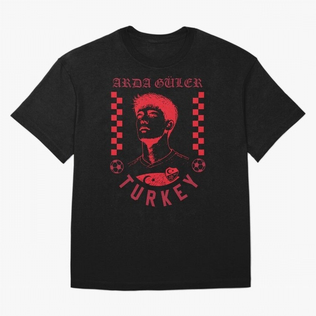 Arda G¨¹ler Turkey Soccer Legend Retro Football Fan Design Classic T-Shirt Celebrate Global Passion for FIFA World Cup 2026 Centered on Messi and Cristiano Ronaldo, Spain Energy, Worldwide Fan Energy, Dramatic Goals, Stadium Lights and Championship