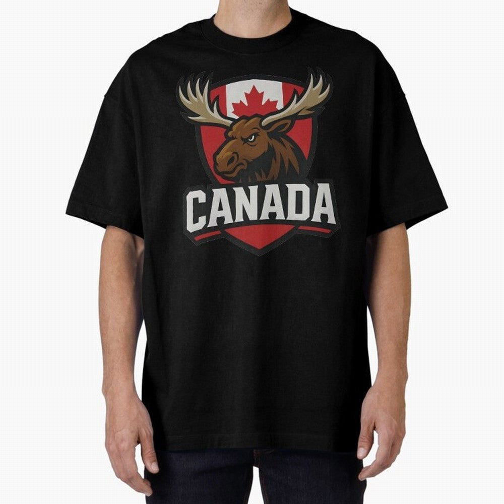Canada Moose Sports Logo T-Shirt ¨C Canadian Flag Maple Leaf Emblem | 2026 World Cup Supporter Classic T-Shirt Keep Football History Alive during FIFA World Cup 2026 for Fans of Mbappe and France and Portugal, Bringing Football Passion, Legendary
