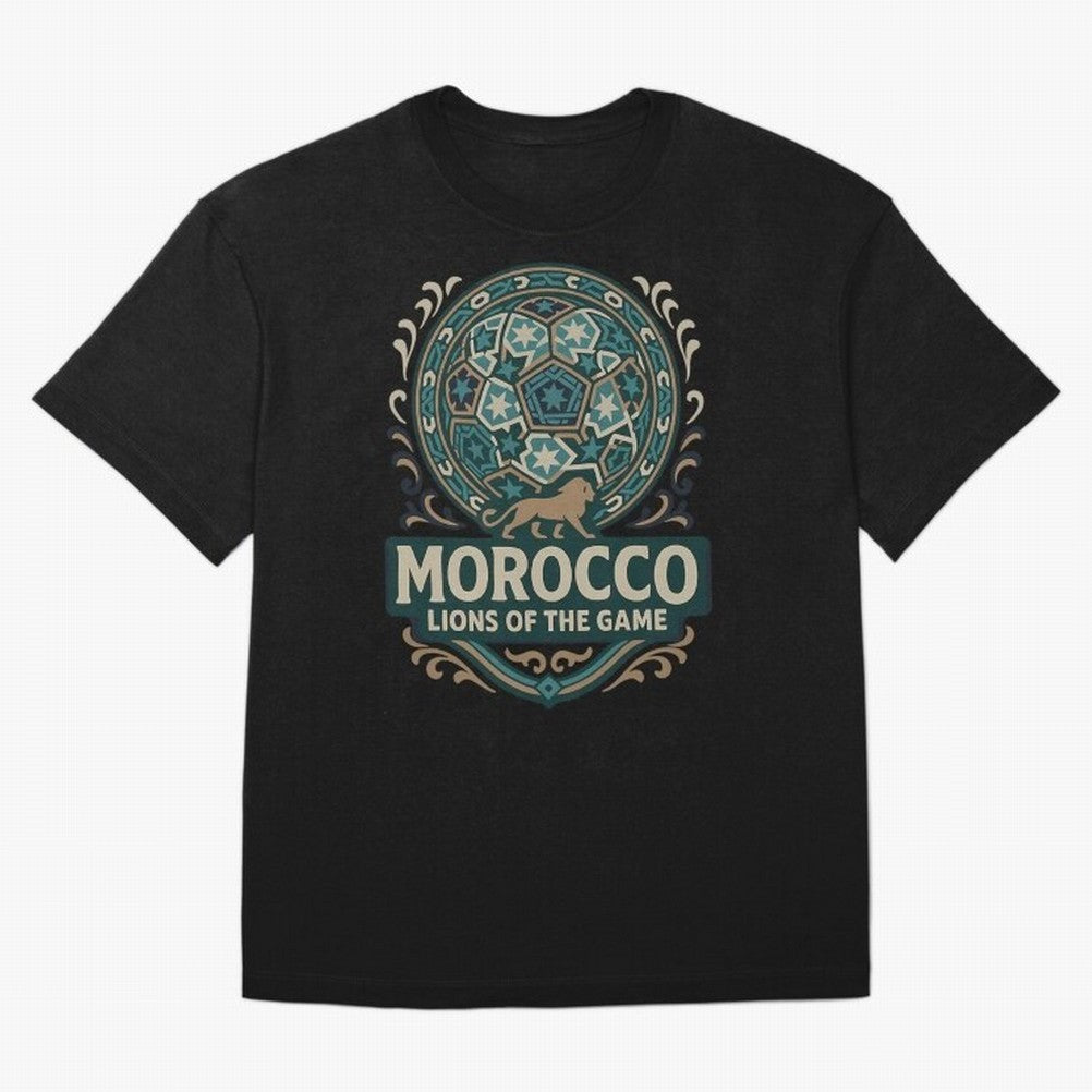 Morocco Lions Of The Game Classic T-Shirt Bring Retro Soccer Energy to Match Day Hype around FIFA World Cup 2026 USA Canada Mexico, Mbappe, France, Sports Nostalgia, International Competition, Famous Players and Unforgettable Victories; Created for