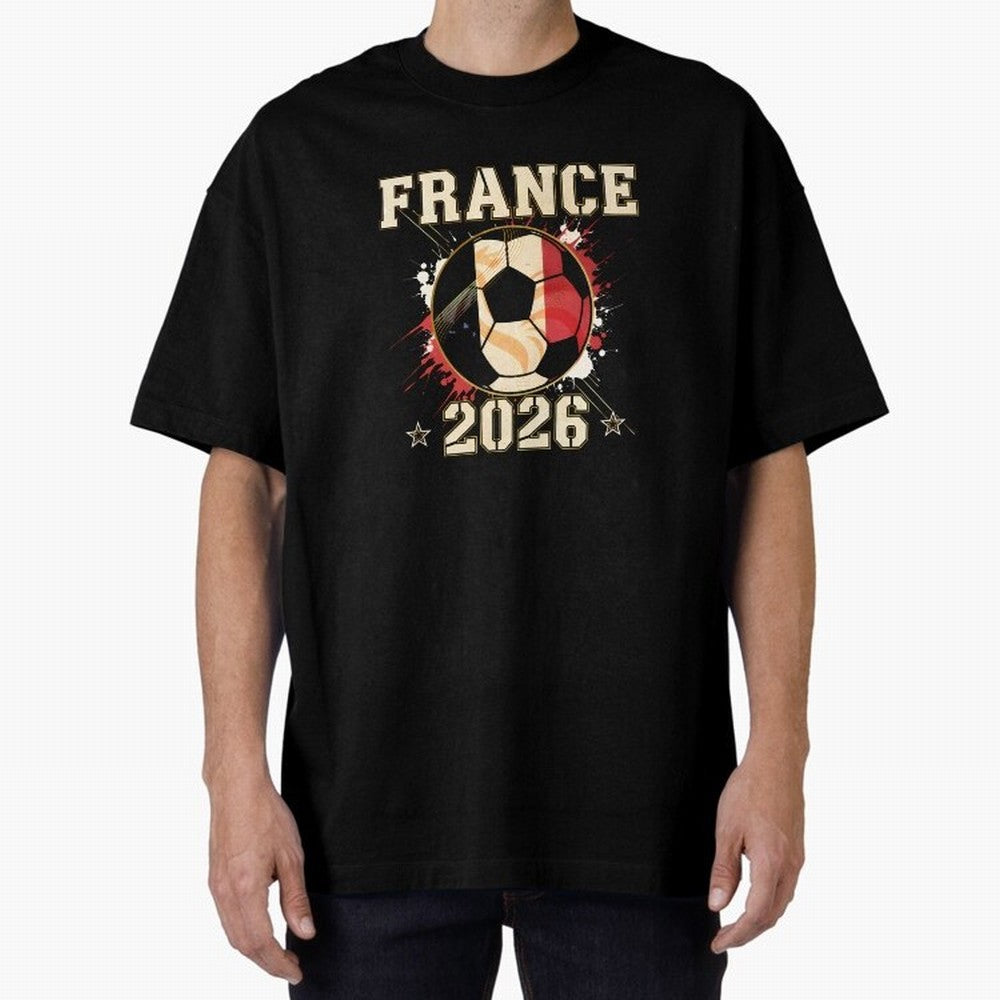 Front Print France Soccer World Cup 2026 - French Fan Gift T-Shirt_84561762 Classic T-Shirt Represent the Passion of Match Day Hype around FIFA World Cup 2026 USA Canada Mexico, CR7, England, Retro Football Energy, Iconic Rivalries, Trophy Chase