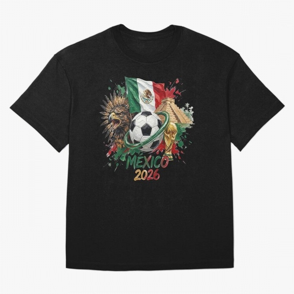 Mexico World Cup 2026 Oversized T-Shirt Bring Supporter Culture to FIFA World Cup 2026 for Fans of Messi, CR7 and Mbappe and England, France and Netherlands, Bringing Vintage Soccer Flavor, Modern Football Stars, National Flags and Final Night