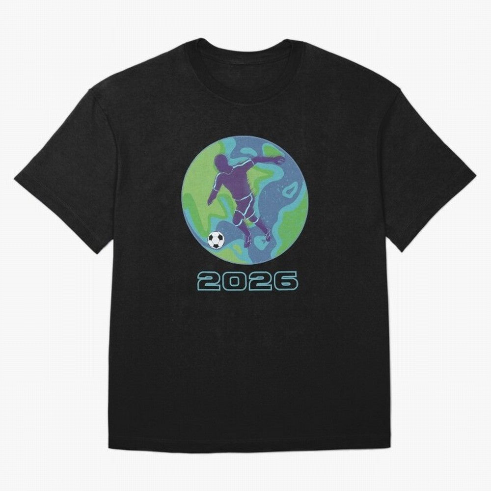 Soccer world 2026 Oversized T-Shirt Join Supporters Worldwide for FIFA World Cup 2026 for Fans of Messi, Neymar and Mbappe and Argentina, France and Brazil, Bringing Champion Mindset, Group Stage Buzz, Knockout Tension and Passionate Fan Culture;
