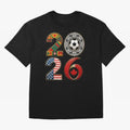 United 2026 Soccer Fan - North America Host Countries Oversized T-Shirt Enjoy Match Day Hype around FIFA World Cup 2026 Group Stage, CR7 and Messi, France and Portugal, Football History, Final Match Energy, Crowd Noise and Once in a Lifetime