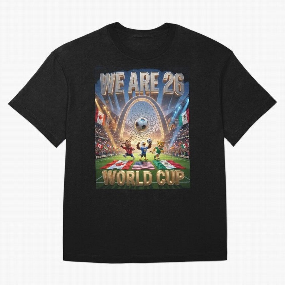 World cup 2026 Oversized T-Shirt Carry the Dream of Global Football Passion for FIFA World Cup 2026, Featuring Messi and Cristiano Ronaldo, England, France and Netherlands, Global Supporter Spirit, Legendary Goals, National Colors and Tournament