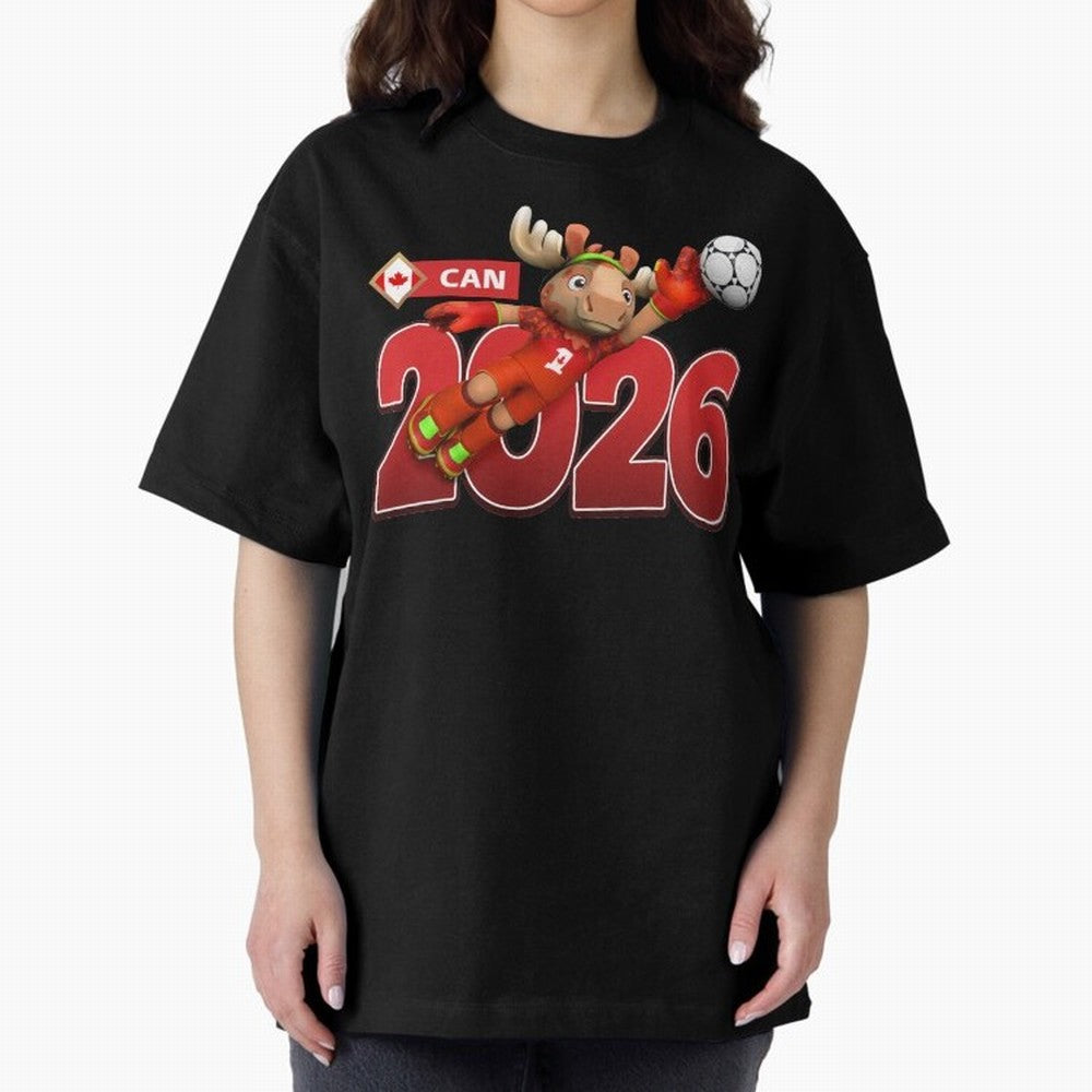 2026 World Cup Canada Oversized T-Shirt Celebrate Golden Goal Energy in Match Day Hype around FIFA World Cup 2026 USA Canada Mexico, Messi, England, Stadium Chants, National Pride, Trophy Dreams and Unforgettable Football Memories; Made for