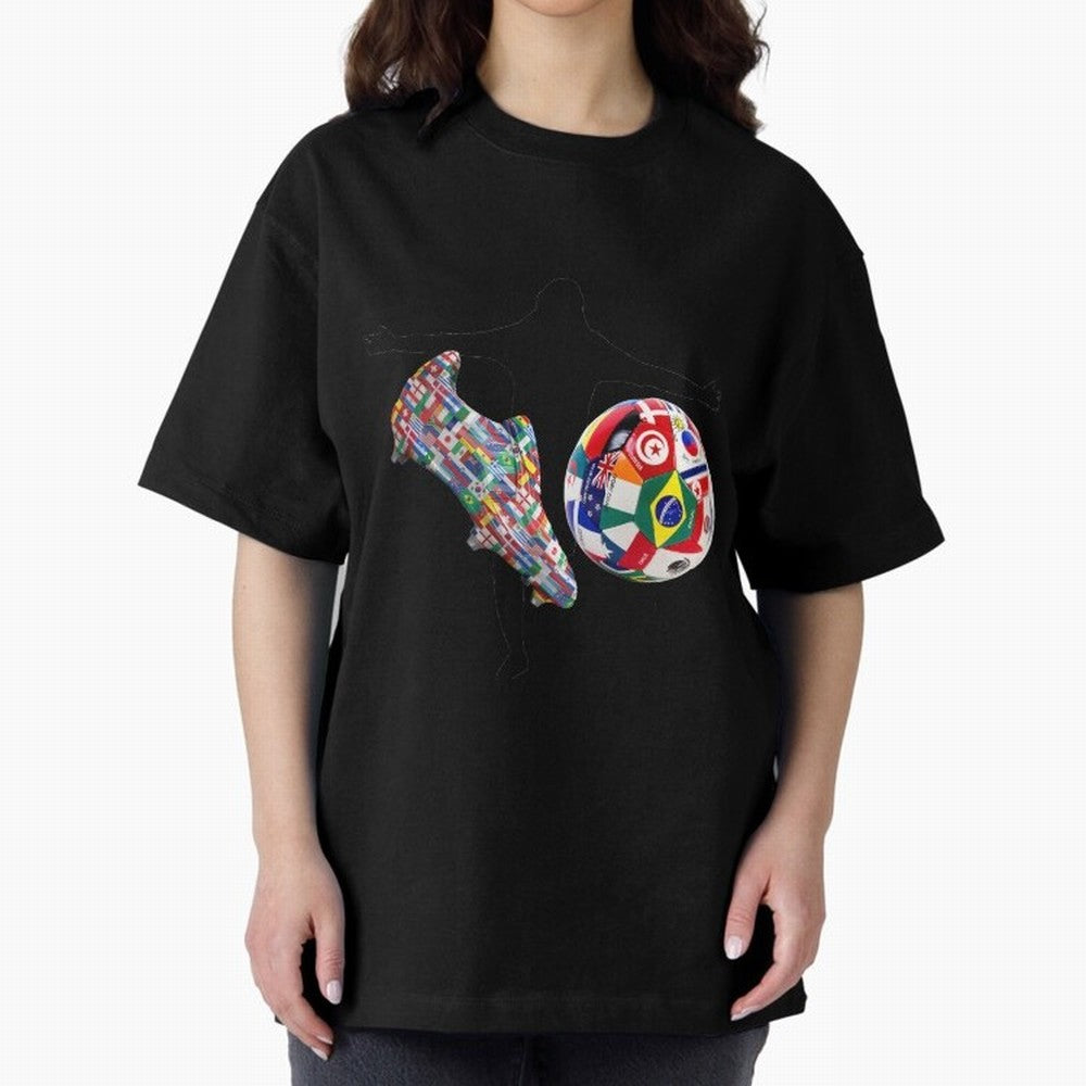 world cup Oversized T-Shirt Show Championship Spirit for FIFA World Cup 2026 Group Stage Spirit, Made for Netherlands, CR7 and Messi, Champion Mindset, Group Stage Buzz, Knockout Tension and Passionate Fan Culture; Great for Watch Parties, Sports