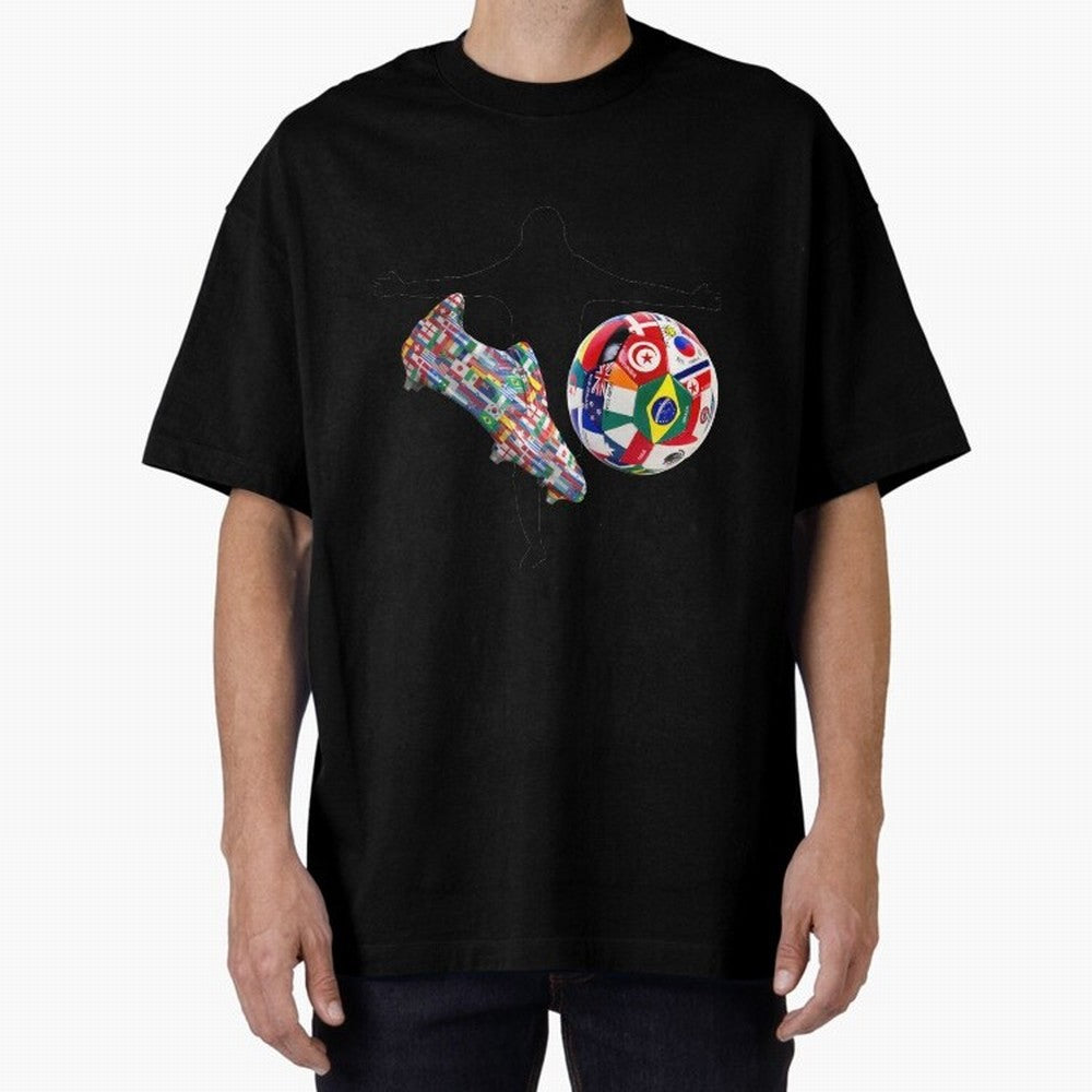 world cup Oversized T-Shirt Show Championship Spirit for FIFA World Cup 2026 Group Stage Spirit, Made for Netherlands, CR7 and Messi, Champion Mindset, Group Stage Buzz, Knockout Tension and Passionate Fan Culture; Great for Watch Parties, Sports