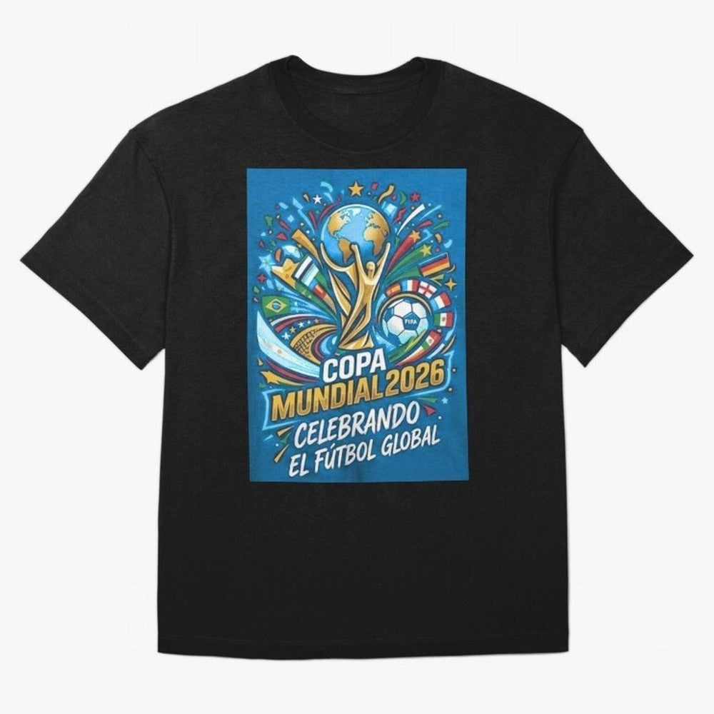 World Cup Oversized T-Shirt Celebrate Football Heritage in FIFA World Cup 2026 USA Canada Mexico for Fans of Neymar, Haaland and Cristiano Ronaldo and Brazil, Bringing Soccer Culture, Superstar Moments, National Team Dreams and Competitive Fire;