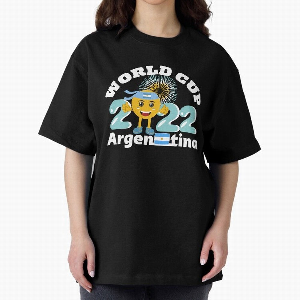 Football World Cup 2022 Winner. Argentina 2022. Oversized T-Shirt Fuel the Hype around FIFA World Cup 2026 USA Canada Mexico Connected to CR7 and Messi, Germany Energy, Worldwide Fan Energy, Dramatic Goals, Stadium Lights and Championship