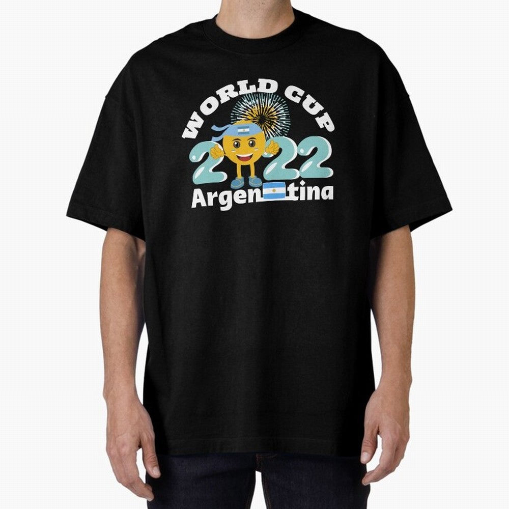 Football World Cup 2022 Winner. Argentina 2022. Oversized T-Shirt Fuel the Hype around FIFA World Cup 2026 USA Canada Mexico Connected to CR7 and Messi, Germany Energy, Worldwide Fan Energy, Dramatic Goals, Stadium Lights and Championship